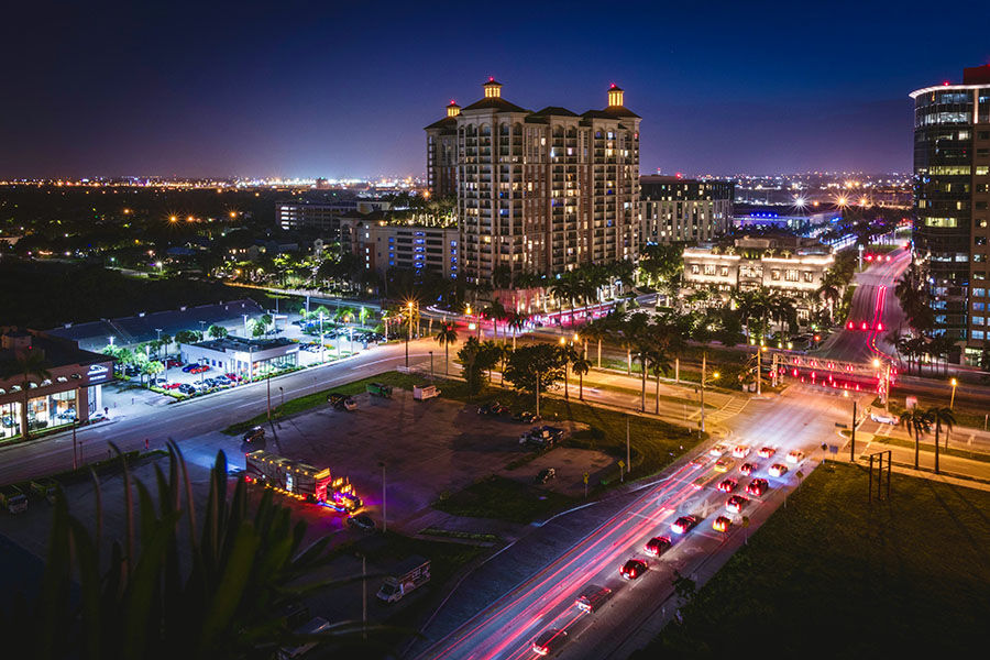 West Palm Beach at Night