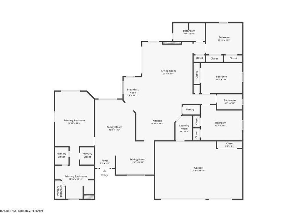 1848 Windbrook Drive, Palm Bay, FL 32909