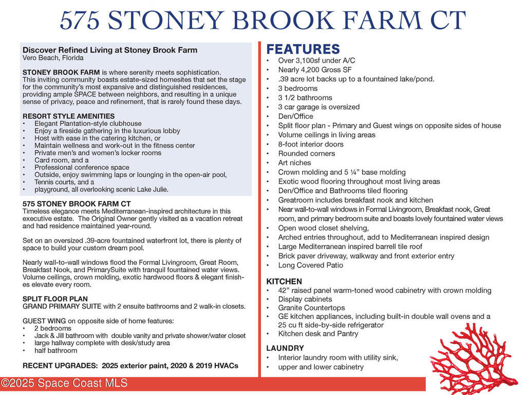 575 Stoney Brook Farm Court, Vero Beach, FL 32968